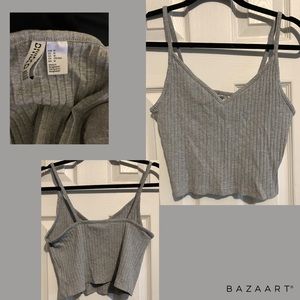 Brand new grey crop top
